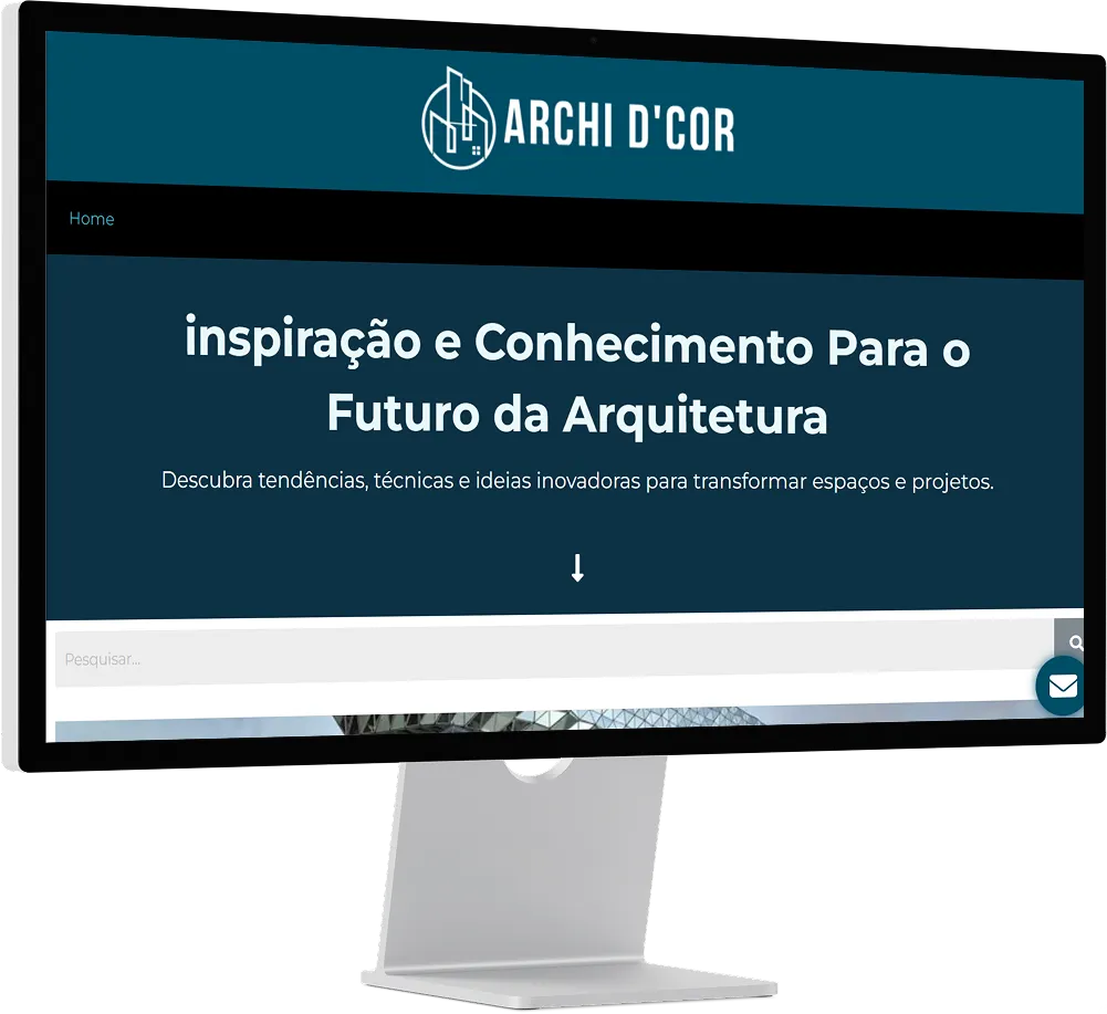 Blog de arquitetura Archi D'cor desenvolvido pela Calcipher Tech
